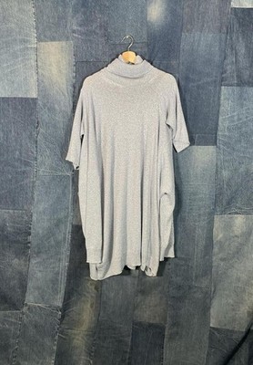 SS19 Raf Simons Blue Lurex Multi Sleeve Turtleneck