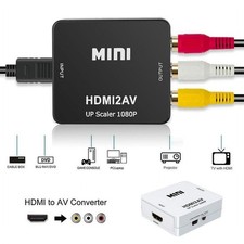 Full HD Video 1080P HDMI to AV Mini Adapter 1080P Full HD Video Audio Converter