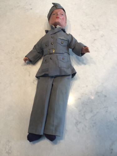 18” RELIABLE  ROYAL AIR FORCE RAF WWII PILOT DOLL 1940s