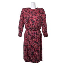 Christian Dior Vintage Total Pattern Silk Dress Sundress Used CYHE-0