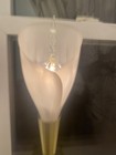 Calla Lily Table Lamp Hollywood Regency Style Vintage 80’s Retro Lotus Flower — photo 9