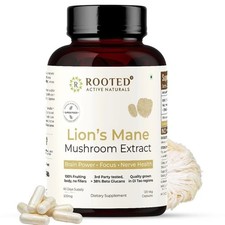 Rooted USDA Organic Lions Mane Mushroom Extra...