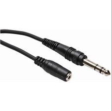 Hosa Balanced 1/4in TRS Male to Stereo 3.5mm Female Headphone Extnsn Cable 25 Ft