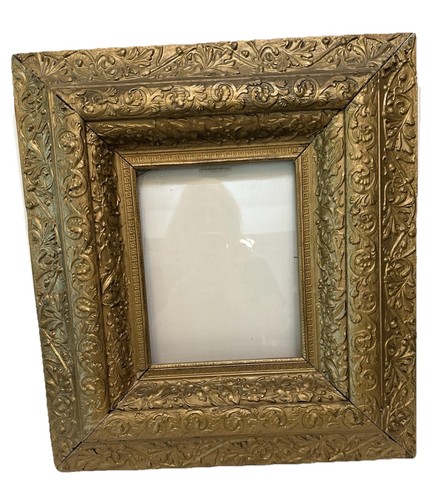 ANTIQUE Baroque Gilded Gold French Style Picture Frame 20.25”x18.25”STUNNING!!