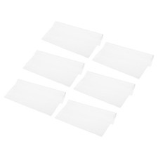 Microfiber Cleaning Cloth 6" x 6" Suede for Camera Lens Eyeglasses White 24pcs