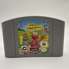 Authentic Nintendo 64 N64 Elmo's Number Journey Game Cartridge Only NewKidCo