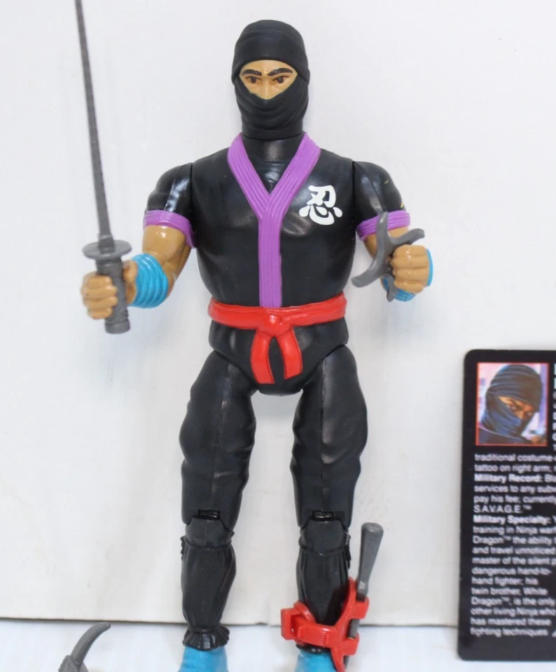 Figura de colección 1986 Black Dragon Ninja Rambo casi completa Coleco Foto 2 de 4