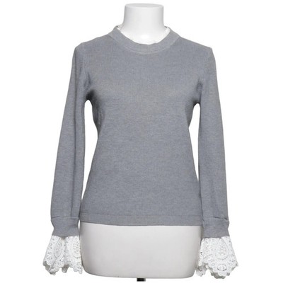 By Clara, Strickpullover, Größe: M, Grau/Weiß, Polyester/Viskose, Sonstiges #0se