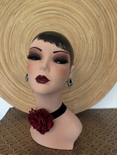 Hand painted female Mannequin head and shoulders.