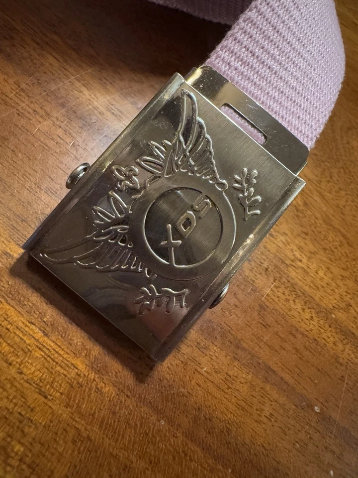 Cinturón de golf Daily Sports para mujer rosa de lona Sienna (hasta 42”) Foto 2 de 4