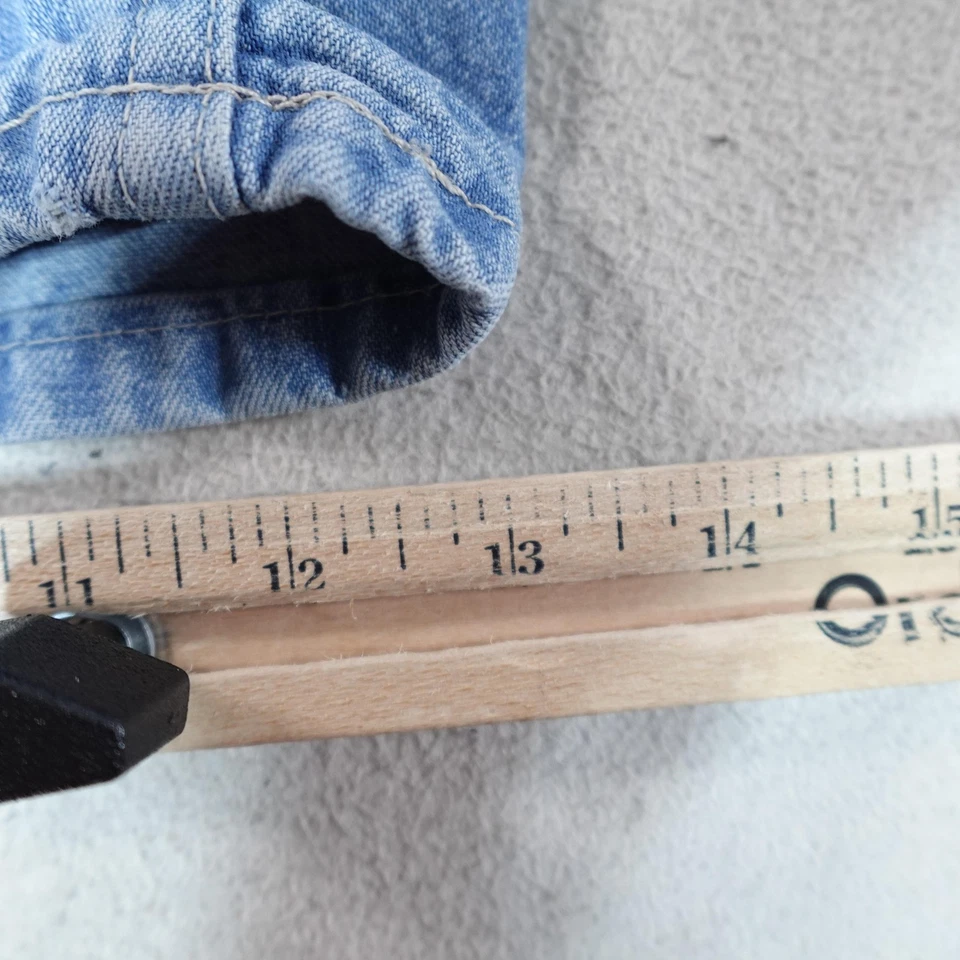 Pantalones Cortos Y2K Riders Para Mujer 16 Medianos Azul Denim Jean Tiro Alto Informales De Colección Mamá Foto 3 de 4