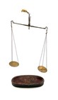 Antique European Weight  Balance Scale & Painted Tin Box — photo 1