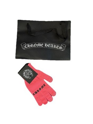 CHROME HEARTS レザーグローブ CHROME HEARTS+ ダガー レザー グローブ カシミア 手袋 (CHROME HEARTS