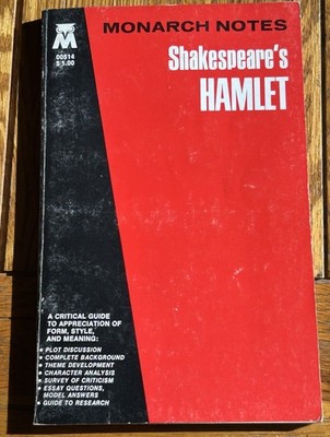 Monarch Notes & Critical Study Guides: William Shakespeare's Hamlet 1964 PaperBk