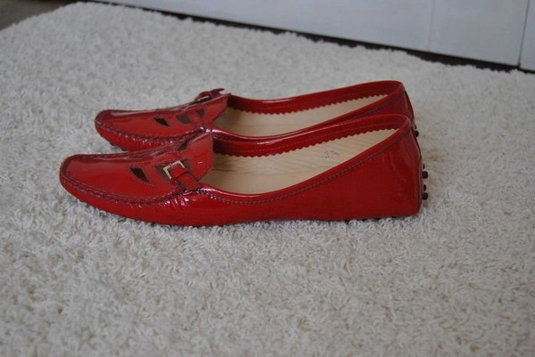 Women TOD'S Loafers Red 37.5