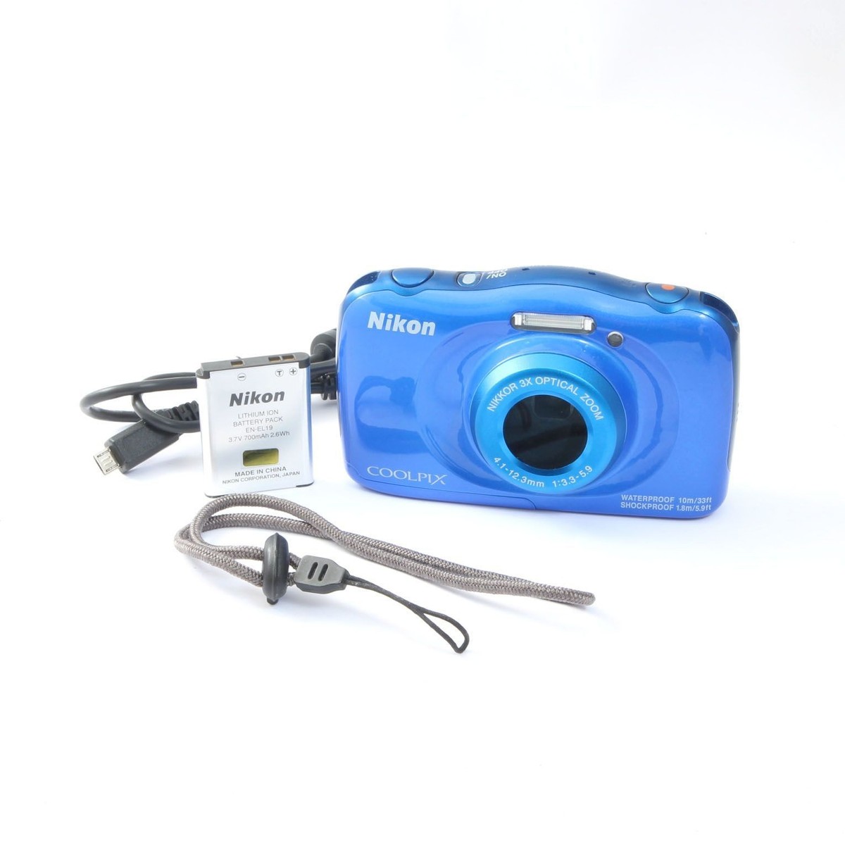 Nikon COOLPIX W150 Blue Compact Digital Camera Tested Working