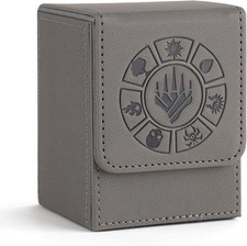 Card Deck Box, 110 Storage MTG Deck Box with 50 Pcs Card Sleeve, Collectible Tr
