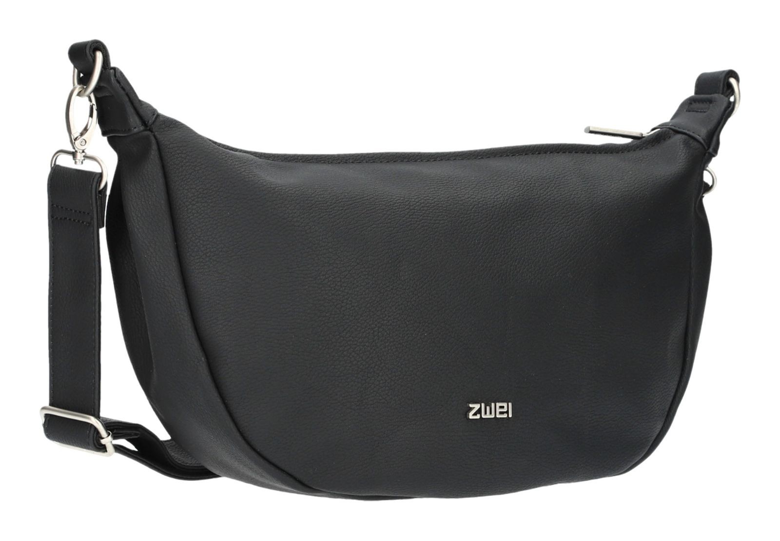 zwei Mademoiselle.M M70 Half-Moon Bag Nubuk-Black
