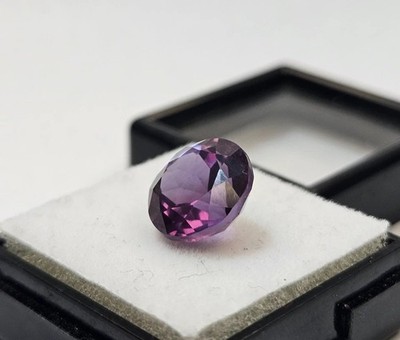 Flawless Purple Pink Zircon 6-8 Ct Round Cut Loose Certified For Ring Gemstone