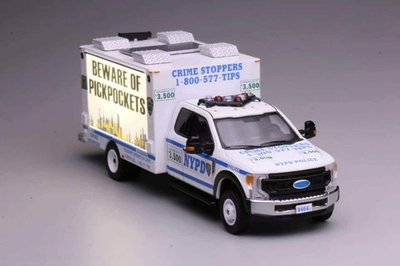 #ad 596 1:64 F550 New York City Public Safety Promotion Truck Diecast Collect Car $29.99