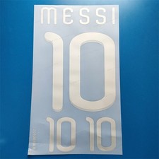 Argentina 2010 Lionel Messi Player Size Soccer Shirt Nameset Name Number ID