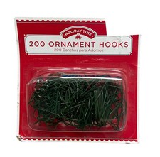 Holiday Time 200 Green Wire Christmas Holiday Ornament Hooks