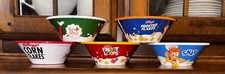 Kelloggs Cereal Bowls 2023  Complete~ Set of 5 ~ NEW