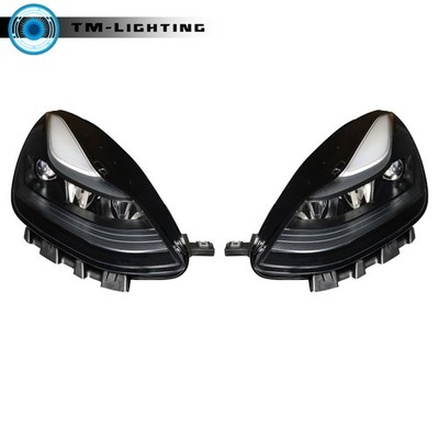 For 2021-2023 Tesla Model 3 Y LED Headlight Projector Left+Right Black Housing