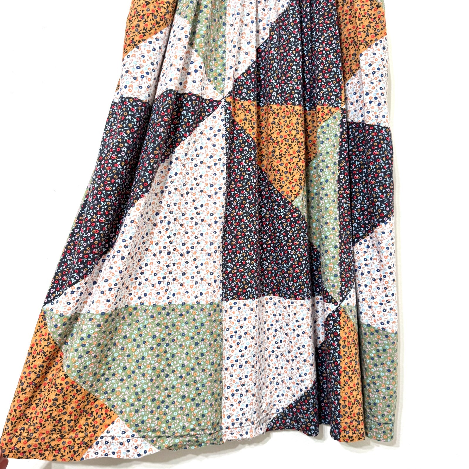 Universal Thread Patchwork Maxi Dress XL Floral S… - image 3