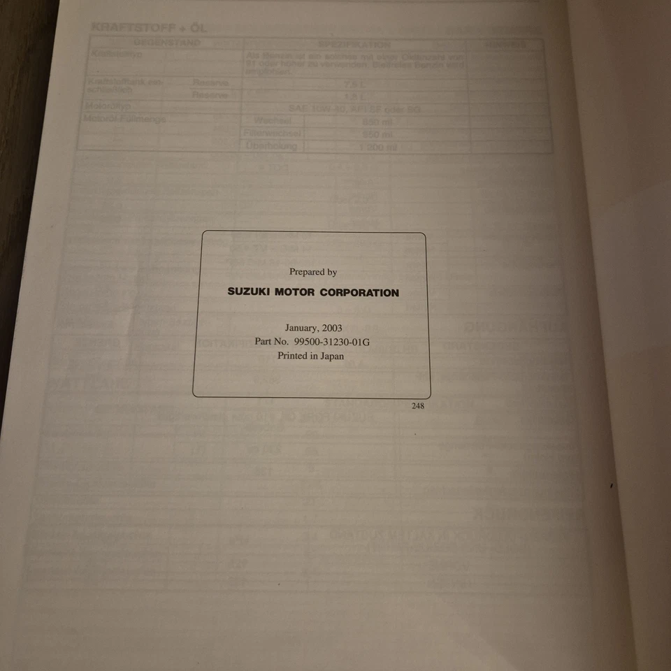 Suzuki RV 125  2003  Werkstatthandbuch Reparatur Wartung - Bild 3 von 3