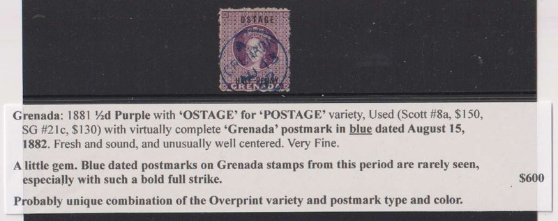 E5165: Grenada #8a Used, ERROR + Postmark; READ!