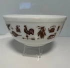 Pyrex USA Early American Round Brown Cinderella 2 1/2 qt #403 Mixing Bowl EUC