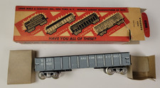 MARX Tin O27 Gauge Baltimore & Ohio (B&O) Gondola w/Automatic Couplers & Box