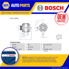 Alternator fits BMW M5 E60, E61 5.0 04 to 10 S85B50A Bosch 12317789981 Quality