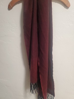 KSO Kinnucan's BETTER THAN CASHMERE Scarf NWOT Trendy Color Burgundy 