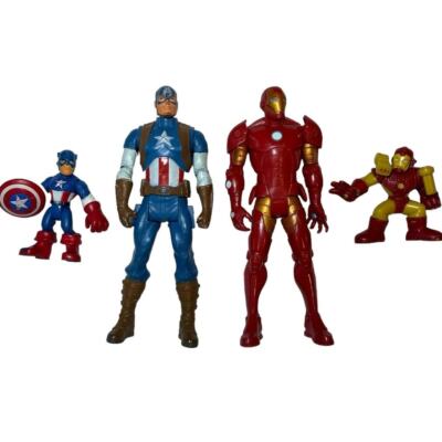 Marvel Super Hero Squad Iron Man & Captain Marvel Legends Action Figures