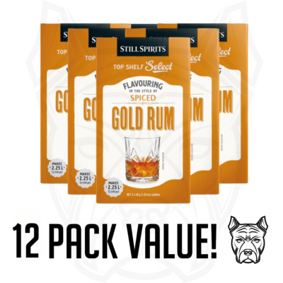 SPICE GOLD RUM 12x Pack - Still Spirits Top Shelf Select Essence - FREE SHIPPING