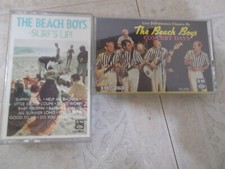 Lot of 2 Beach Boys Cassette Tapes Surf's Up   Beach Boys Concert Days 1980's
