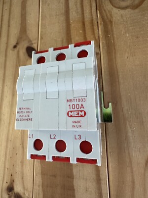 MEM EATON BILL MBT1003 100A Reihenklemme 3-polig Memshield 2 Delta