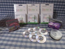 Mini DVD-RW Discs Bundle (All Boxed are New) Loose ones are also new FREE SHIP.