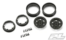 NEW Pro-Line Impulse 1.9" Black Plastic Bead-Loc Wheel (2):Rck Crwl Frt/Rear