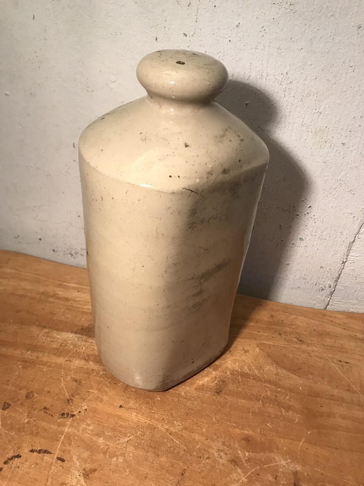 Vintage Stoneware Glazed Hot Water Bottle eBay