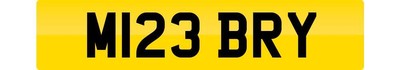 BRY BRIAN NUMBER PLATE M123 BRY CHERISHED PERSONAL REGISTRATION BRYONY BRYAN BRI
