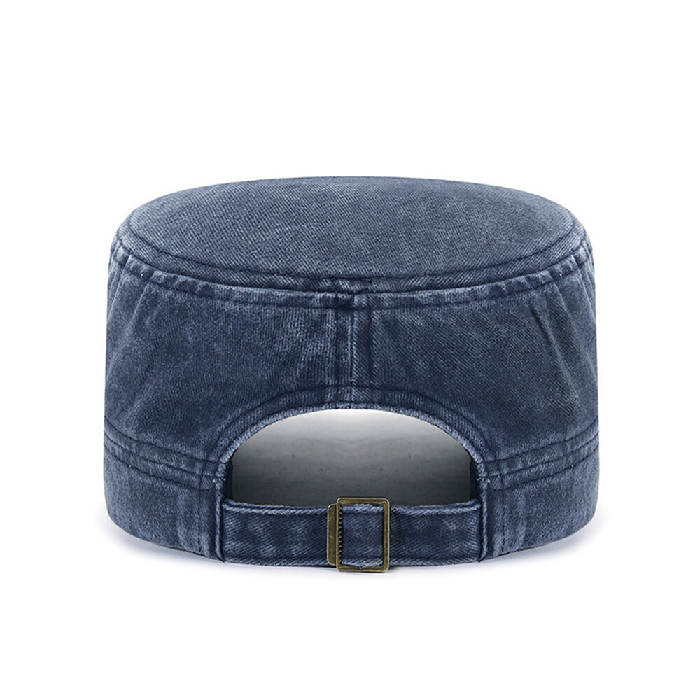 APL Cappello Militare Uomo Lavato Superiore Piatto Outdoor Protezione Solare Retrò 