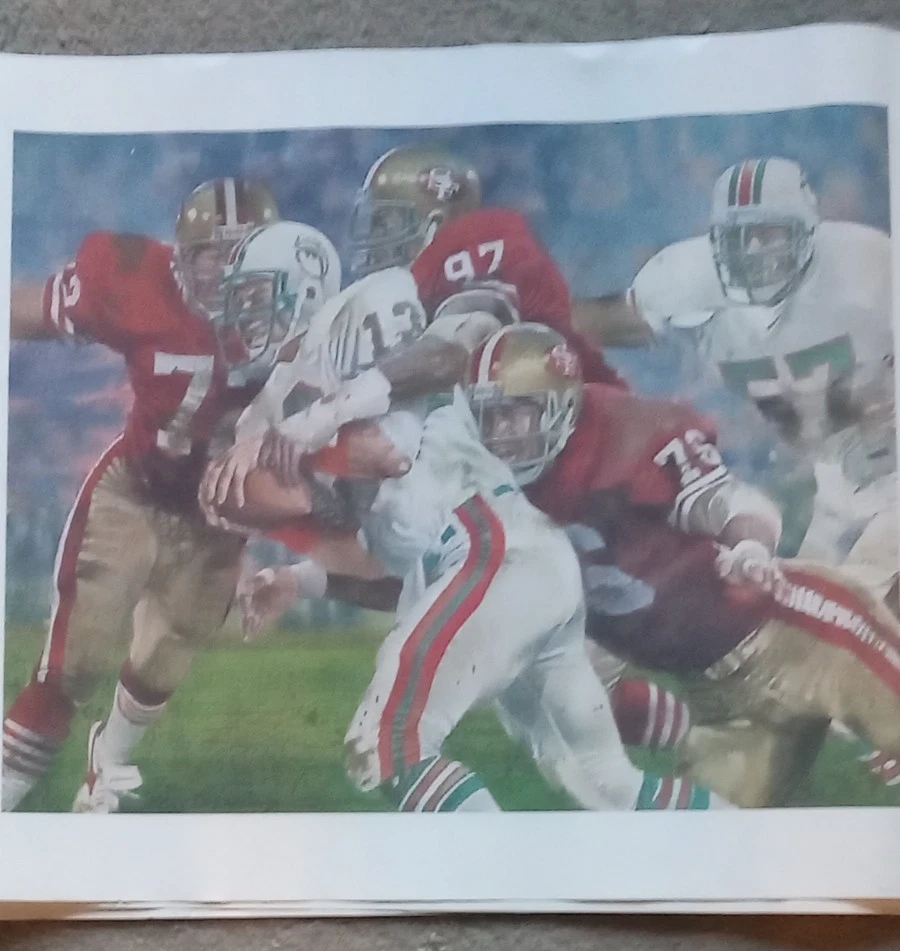 Coca Cola Litografía San Francisco 49ers Super Bowl XIX Lote de 3 sin marco Foto 2 de 4