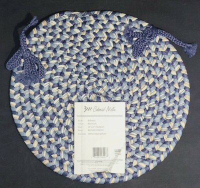 Colonial Mills Single Chair Pad Belmont Bluewash 15 x 15 NEW! ( Blue )