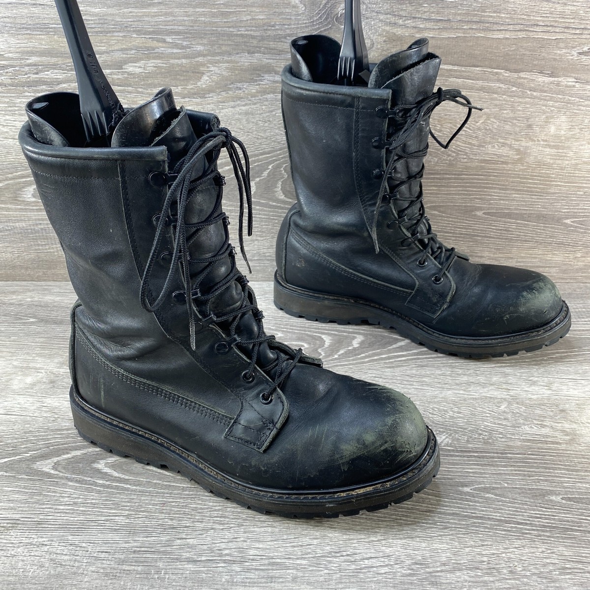 Men's 9.5 W Bates 11460 Black Leather Gore-Tex Military Combat