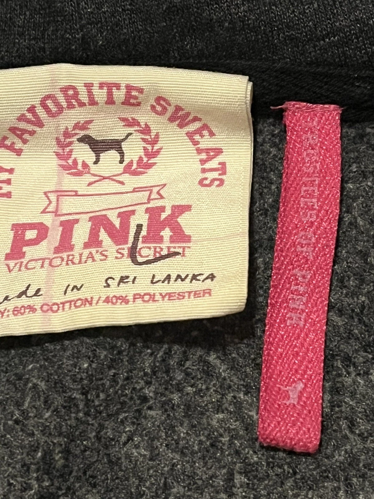 victoria-secret-vs my favorite sweats long sleeve full zip hoodie