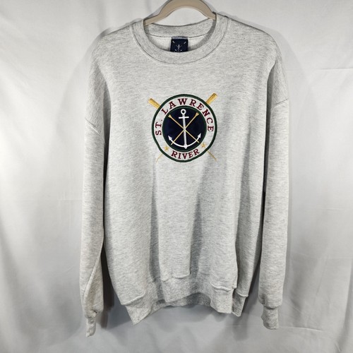 Oarsman 913 Vintage St. Lawrence River Sweatshirt Unisex Size XL (F-16) - 第 1/6 張圖片