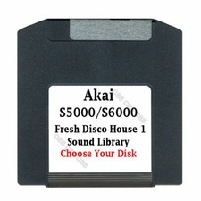 Akai S5000 / S6000 100MB ZIP Disk Fresh Disco House 1 Library Choose Your Disk